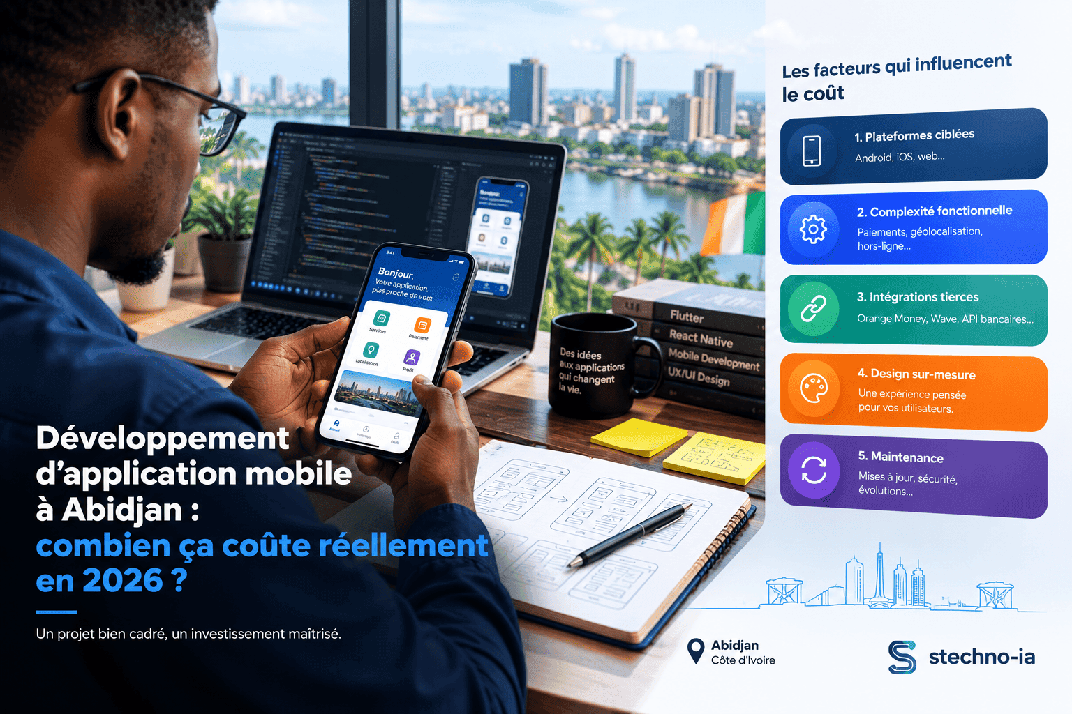 Développement d'application mobile à Abidjan : combien ça coûte réellement en 2026 ?